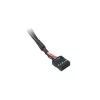 Vidinis adapterio kabelis Akasa AK-CBUB53-40BK USB 3.1 Gen 1 Dual USB 2.0 Type-A