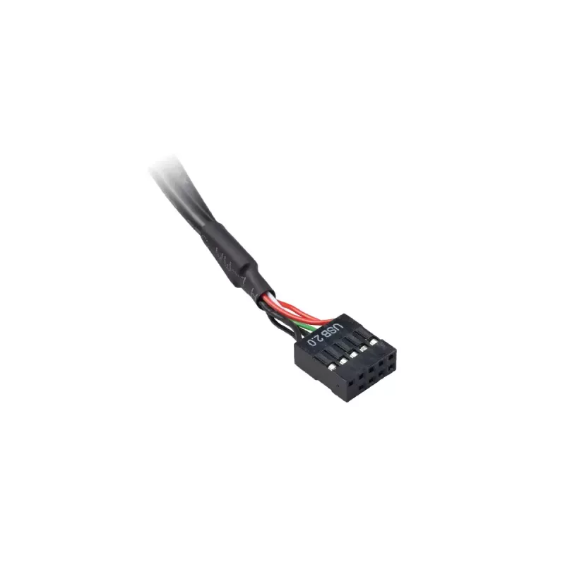 Vidinis adapterio kabelis Akasa AK-CBUB53-40BK USB 3.1 Gen 1 Dual USB 2.0 Type-A