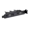 Vidinis adapterio kabelis Akasa AK-CBUB53-40BK USB 3.1 Gen 1 Dual USB 2.0 Type-A