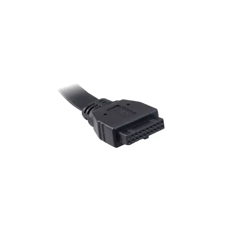 Vidinis adapterio kabelis Akasa AK-CBUB53-40BK USB 3.1 Gen 1 Dual USB 2.0 Type-A