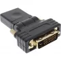 InLine HDMI į DVI adapteris HDMI lizdas / DVI kištukas lankstus auksuotas 4K2K