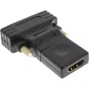 InLine HDMI į DVI adapteris HDMI lizdas / DVI kištukas lankstus auksuotas 4K2K