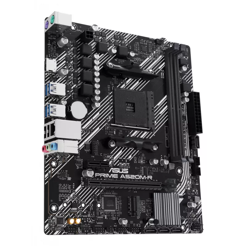 Motininė plokštė ASUS PRIME A520M-R, AMD A520, Socket AM4, micro ATX