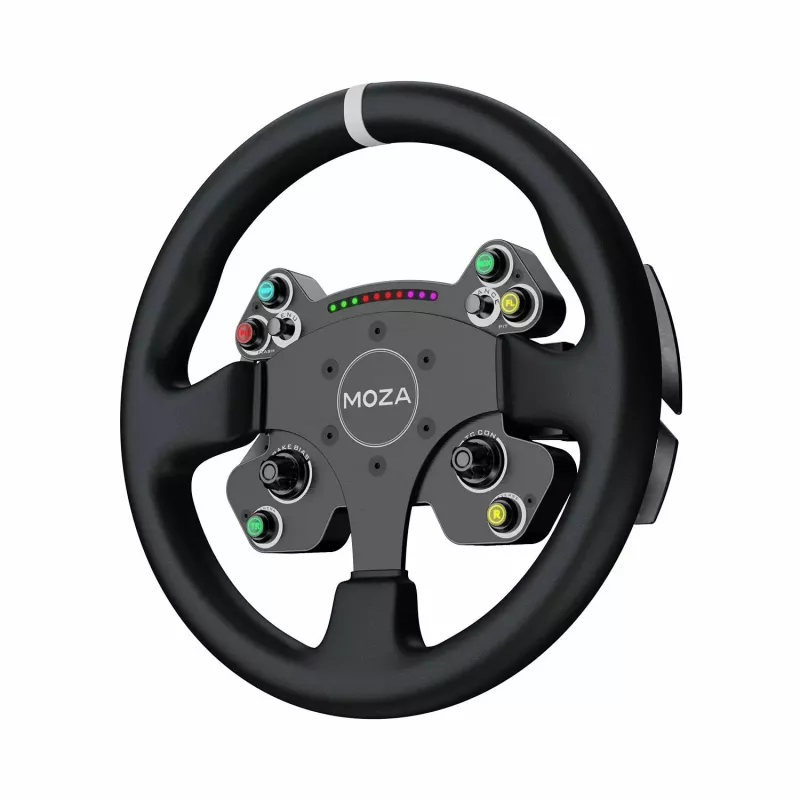 Moza Racing CS V2P Dual Clutch vairas, vairas, PC, laidinis, USB, juodas, aliuminis
