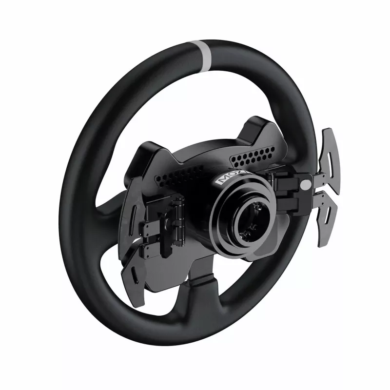 Moza Racing CS V2P Dual Clutch vairas, vairas, PC, laidinis, USB, juodas, aliuminis
