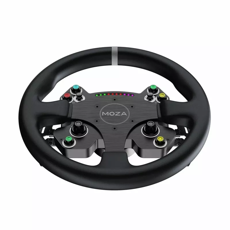 Moza Racing CS V2P Dual Clutch vairas, vairas, PC, laidinis, USB, juodas, aliuminis