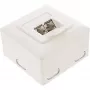 InLine Cat.6 sieninė jungties dėžutė 2x RJ45 horizontaliai – paviršiniam arba įleidžiamam montavimui