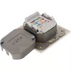 InLine Cat.6 sieninė jungties dėžutė 2x RJ45 horizontaliai – paviršiniam arba įleidžiamam montavimui