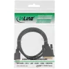 InLine HDMI į DVI laidas, kištukas / kištukas 18+1, paauksuotas, 1,5 m