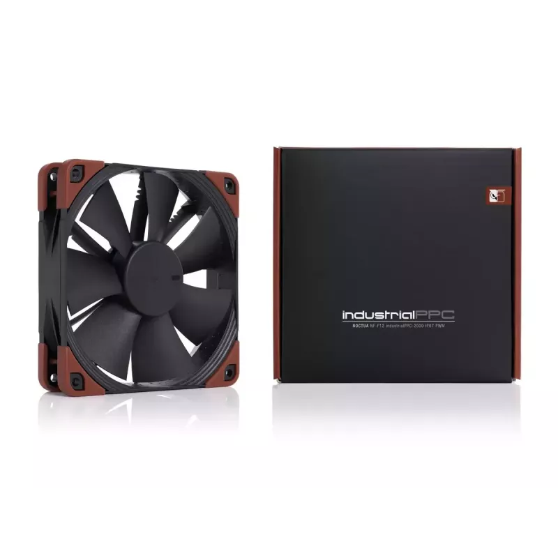 Ventiliatorius Noctua NF-F12 INDUSTRIALPPC-2000 12 cm 450-2000 RPM Juodas Ruda