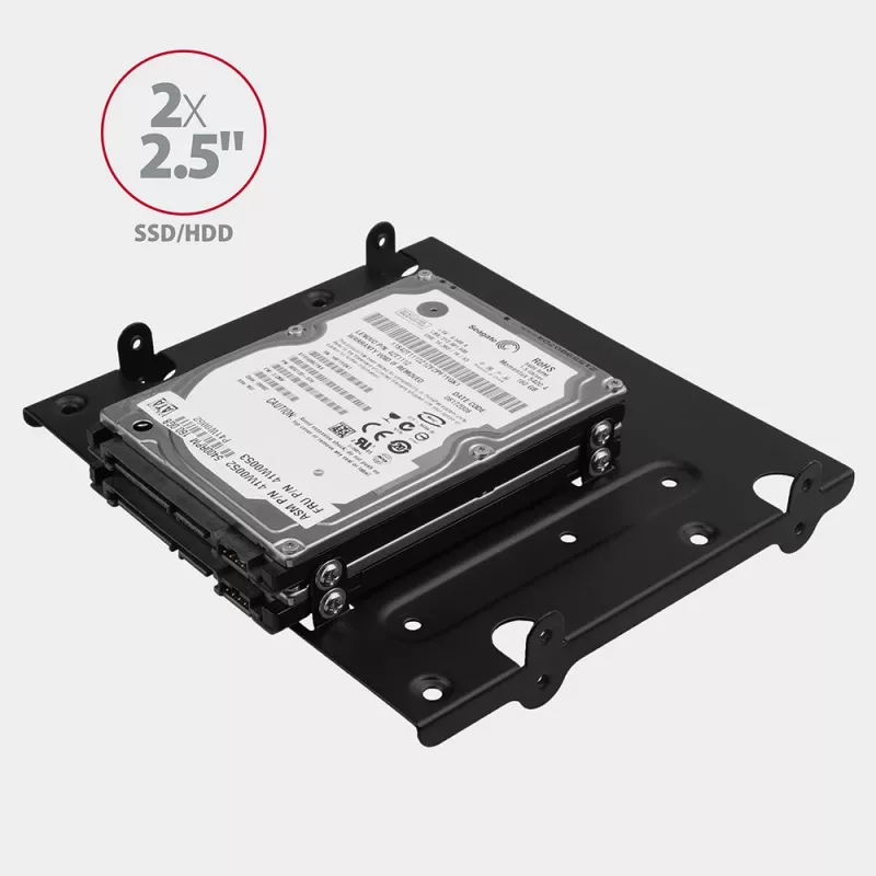 AXAGON RHD-435 metalinis rėmelis 4x 2,5 colio arba 2x 2,5 colio + 1x 3,5 colio HDD/SSD į 5,25 colio lizdą