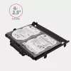 AXAGON RHD-435 metalinis rėmelis 4x 2,5 colio arba 2x 2,5 colio + 1x 3,5 colio HDD/SSD į 5,25 colio lizdą
