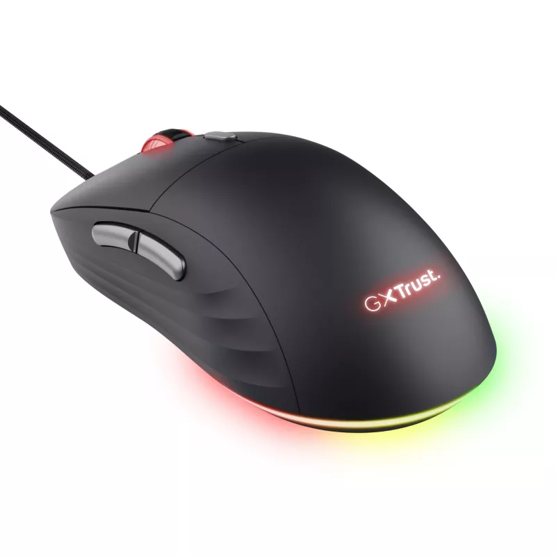 Pelė Trust GXT 925 REDEX II žaidimams, dešinei rankai, USB Type-A, lazerinė, 10000 DPI