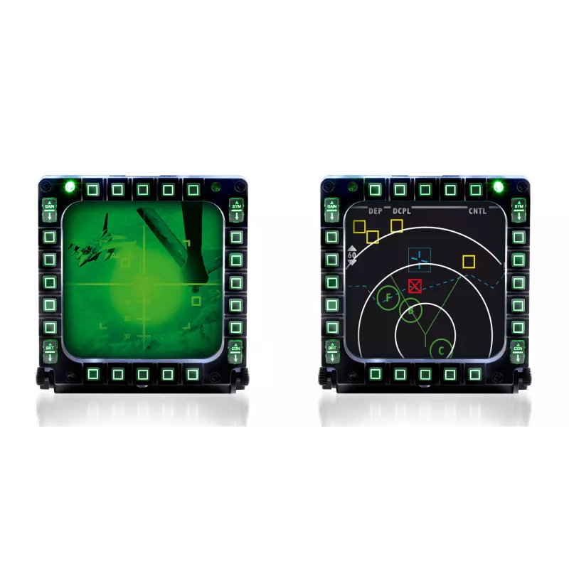 Thrustmaster MFD Cougar Pack Black – du USB valdymo skydeliai simuliatoriams