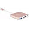 USB-C į HDMI vaizdo adapteris SILVERSTONE EP08 (USB-C 3.1, HDMI) rožinis