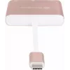 USB-C į HDMI vaizdo adapteris SILVERSTONE EP08 (USB-C 3.1, HDMI) rožinis