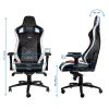Žaidimų kėdė PC noblechairs EPIC su paminkštinta sėdyne, 120 kg