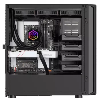 Korpusas Silverstone SETA D1 Midi Tower juodas