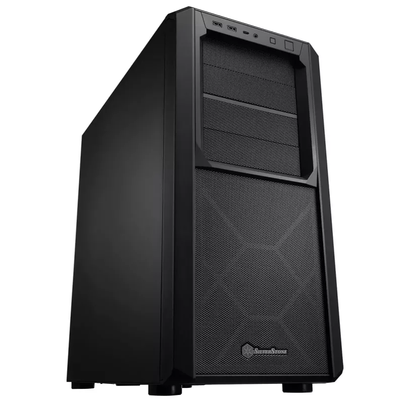Korpusas Silverstone SETA D1 Midi Tower juodas