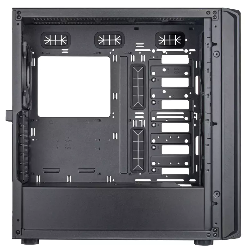 Korpusas Silverstone SETA D1 Midi Tower juodas
