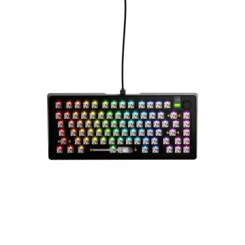 Mechaninė klaviatūra GLORIOUS GMMK 3 PRO 75% Barebones Wired USB, RGB, Juoda, 2 m laidas