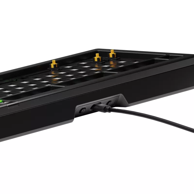 Mechaninė klaviatūra GLORIOUS GMMK 3 PRO 75% Barebones Wired USB, RGB, Juoda, 2 m laidas