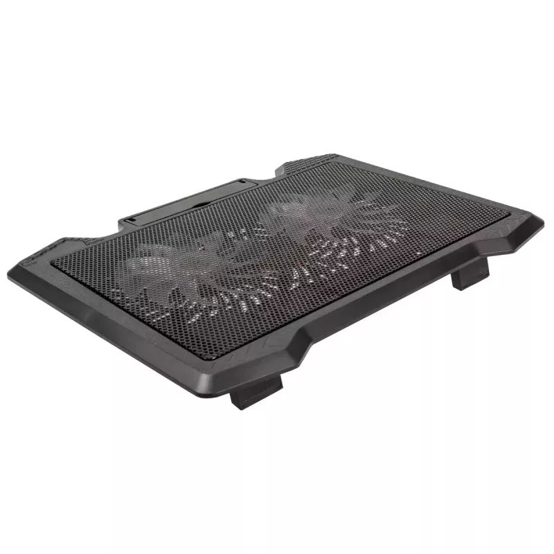 Aušinimo stovas nešiojamam kompiuteriui Kolink KL-N200, iki 39,6 cm (15,6 inch), 2 ventiliatoriai 140 mm, USB maitinimas, juodas