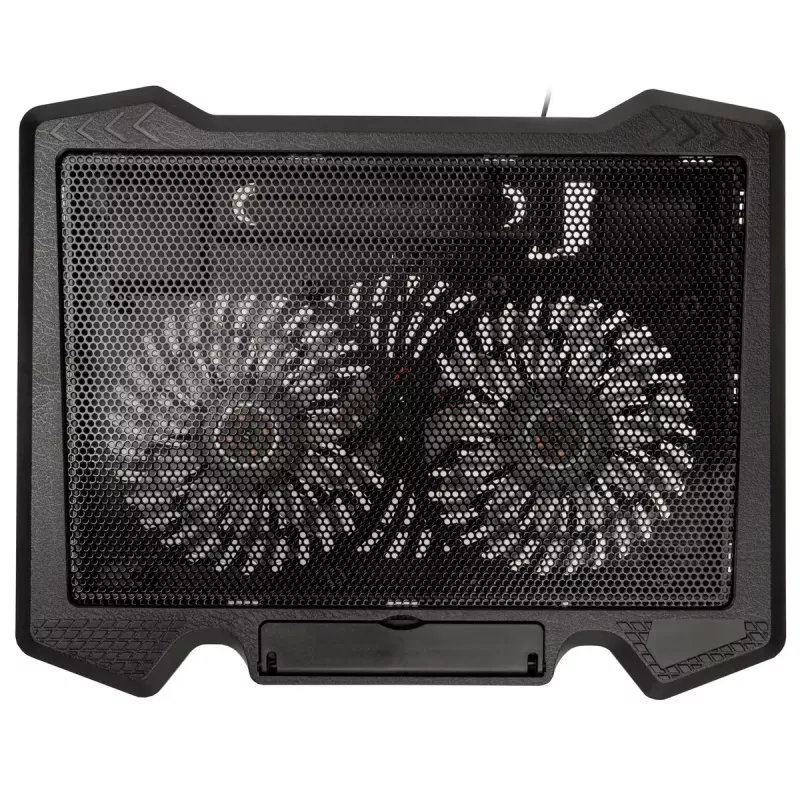 Aušinimo stovas nešiojamam kompiuteriui Kolink KL-N200, iki 39,6 cm (15,6 inch), 2 ventiliatoriai 140 mm, USB maitinimas, juodas