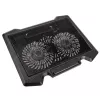 Aušinimo stovas nešiojamam kompiuteriui Kolink KL-N200, iki 39,6 cm (15,6 inch), 2 ventiliatoriai 140 mm, USB maitinimas, juodas