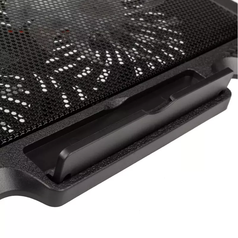 Aušinimo stovas nešiojamam kompiuteriui Kolink KL-N200, iki 39,6 cm (15,6 inch), 2 ventiliatoriai 140 mm, USB maitinimas, juodas