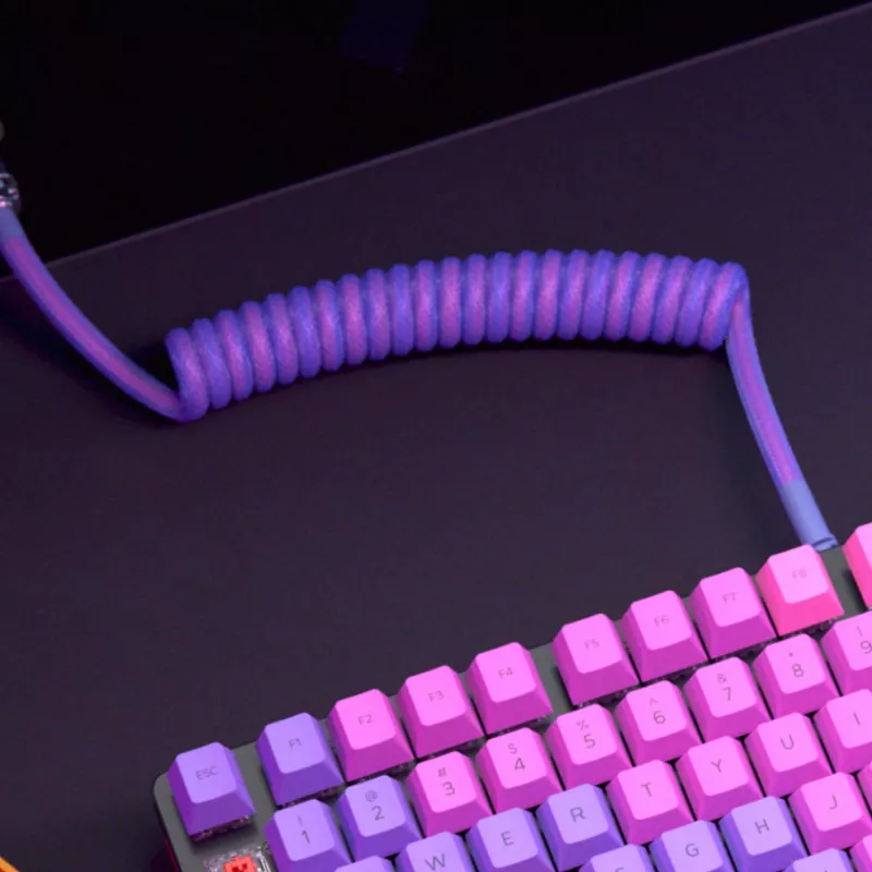 Susuktas USB kabelis GLORIOUS GMMK Nebula 1,5 m RGB klaviatūroms