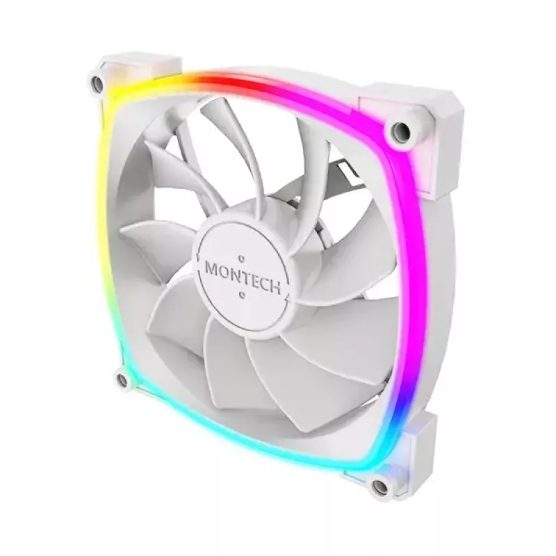 Ventiliatorius Montech RX120 PWM 12 cm 800-1600 RPM 27 dB Baltas