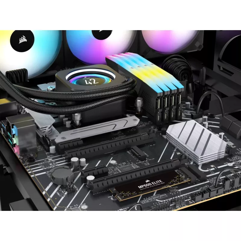 Corsair MP600 Elite CSSD-F1000GBMP600ENH SSD diskas, 1 TB, M.2 2280, PCIe 4.0 x4 NVMe, 3D TLC, 256 bitų AES šifravimas