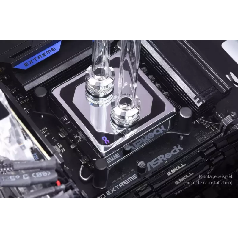 Vandens blokas Alphacool 13083 Brass Copper Chrome 70mm