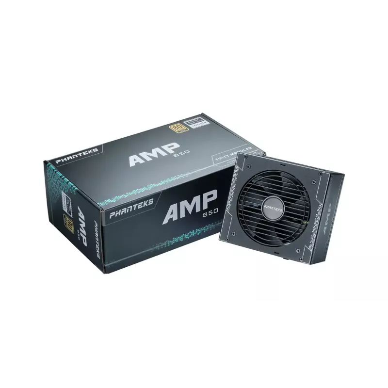 Phanteks AMP GH 850W maitinimo blokas, 80 PLUS Gold, ATX 3.1, PCIe 5.1, juodas