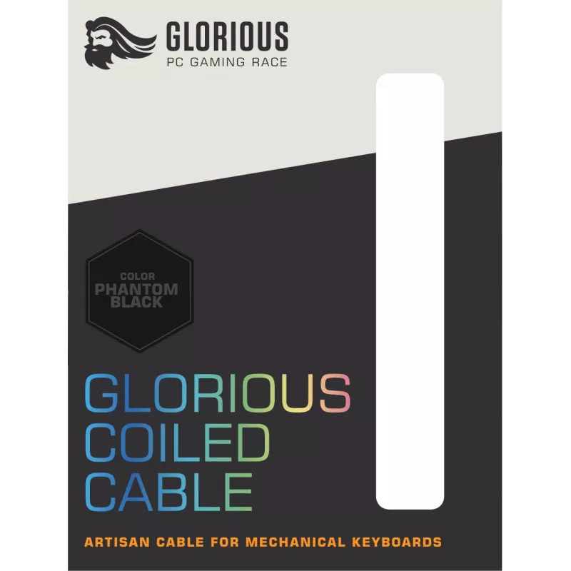 Glorious Gaming Coiled juodas 1,37 m