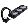 SilverStone Permafrost PF360-ARGB V2 SST-PF360-ARGB-V2 360 mm AiO skystinio aušinimo procesoriaus aušintuvas, ARGB, su RGB valdikliu, juodas