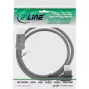 InLine DisplayPort 1.4 laidas, 8K4K, stačiu kampu, juodas/auksinis, 2 m