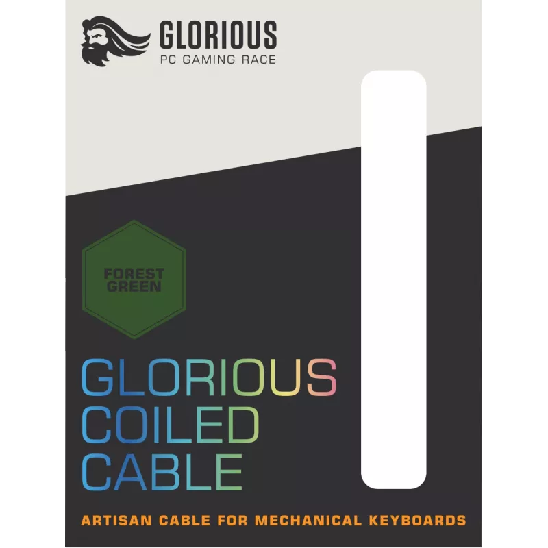 Glorious Gaming Coiled žalias 1,37 m