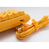 Ducky One 3 Yellow Mini klaviatūra, mechaninė, USB, vokiškas išdėstymas, RGB