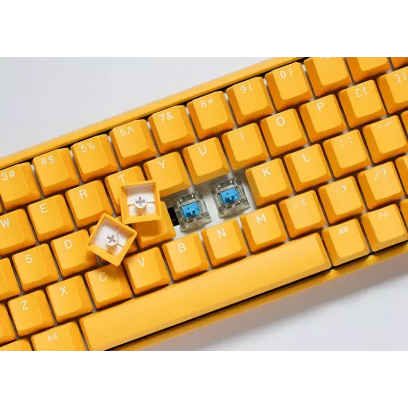Ducky One 3 Yellow Mini klaviatūra, mechaninė, USB, vokiškas išdėstymas, RGB