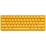 Ducky One 3 Yellow Mini klaviatūra, mechaninė, USB, vokiškas išdėstymas, RGB