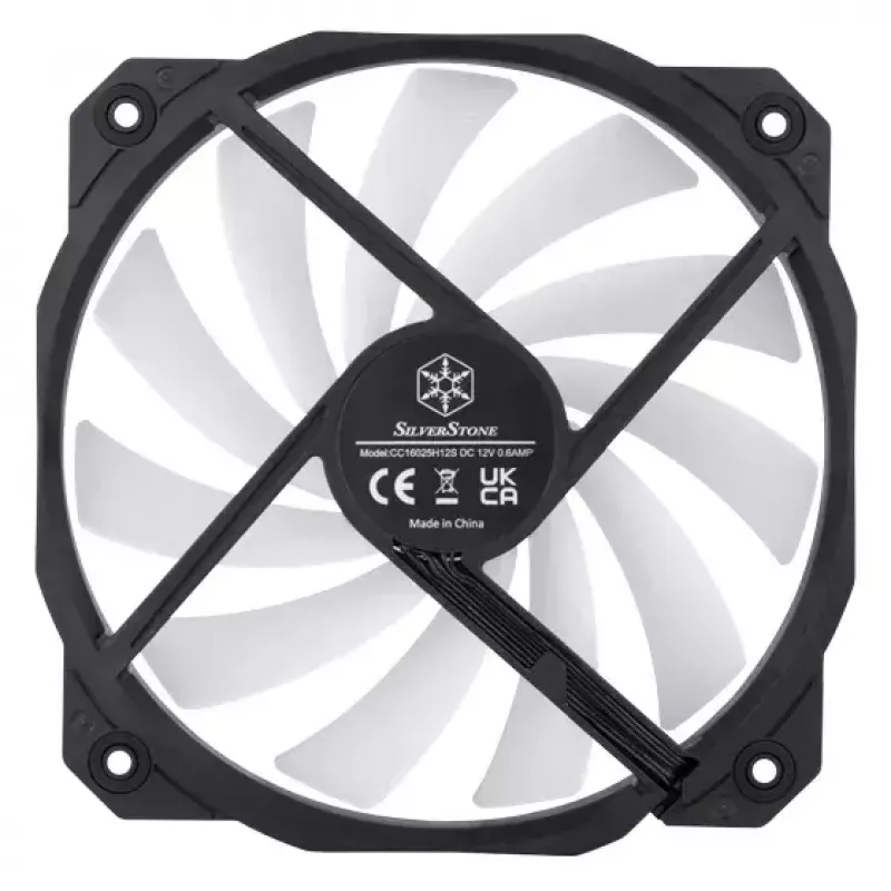 Ventiliatorius Silverstone Shark Force 160 ARGB 1600 RPM su skysčio dinamine guoliu