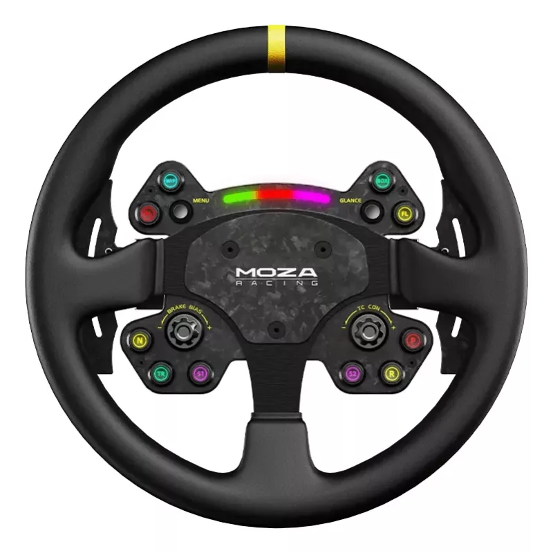 Moza Racing RS V2 vairas – odinis, anglies pluošto, belaidis / laidinis