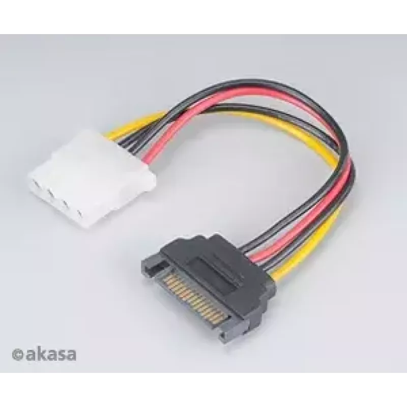 Akasa SATA į 4 kontaktų Molex adapteris AK-CBPW03-KT02 15 cm laidas, 2 vnt. pakuotė
