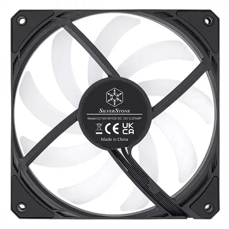 Ventiliatorius Silverstone SST-AS140B-ARGB 14 cm 1700 RPM 33 dB Juodas