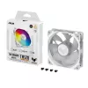 Oro aušintuvas ASUS TUF GAMING TR120 ARGB REVERSE 120 mm 2000 RPM Baltas, hidraulinis guolis, 76.3 CFM
