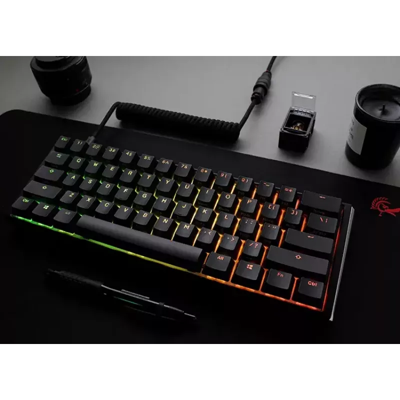 Ducky One 3 Classic Mini klaviatūra žaidimams, USB, US English, juoda balta, RGB LED