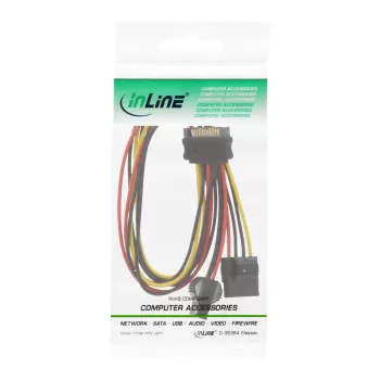 InLine SATA maitinimo Y laidas 1 IN du OUT, 0,03 m