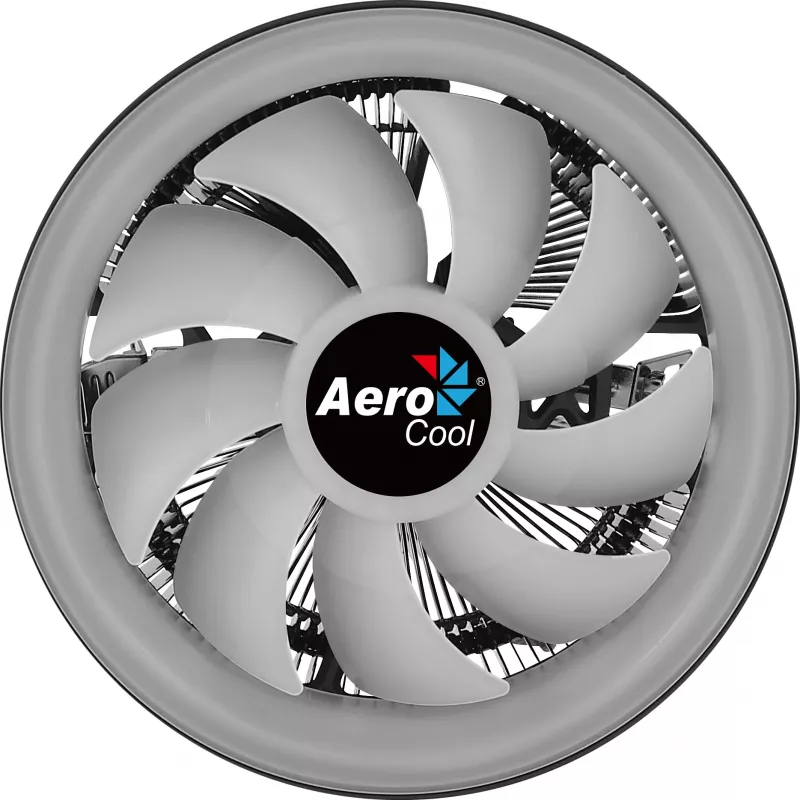 Aerocool Core Plus procesoriaus aušintuvas 13,6 cm juoda, balta